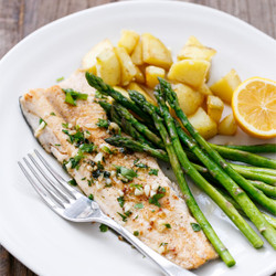Pan-fried Trout With Garlic, Lemon, &amp; Parsley