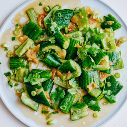 Cucumbers With Pickled Ginger–scallion Sauce