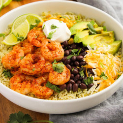 Easy Shrimp Burrito Bowls Recipe