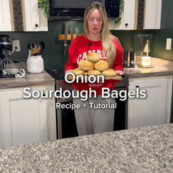 Onion Sourdough Bagels