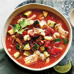 Slow-cooker Chicken Soup With Zucchini &amp; Hominy