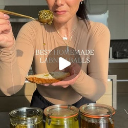 Homemade Labneh Balls