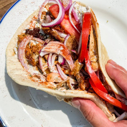 Greek Chicken Gyros With Tzaziki