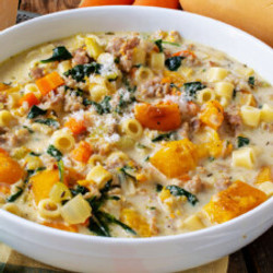 Roasted Butternut And Sausage Soup