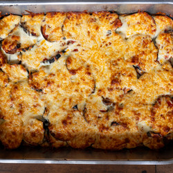 Eggplant, Potato And Mozzarella Baked Casserole
