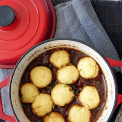 Hearty Beef &amp; Beer Stew With Cheesy Dumplings