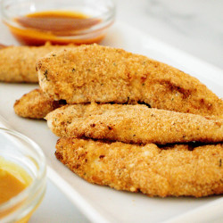 Oven Baked Chicken Strips {freezer Friendly}