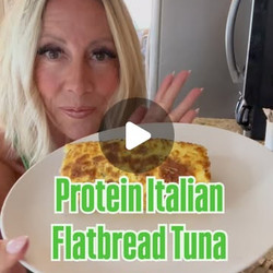 Italian Flatbread Tuna Wrap