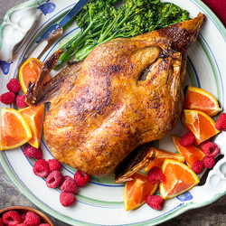 Slow Roasted Duck With Crispy Skin