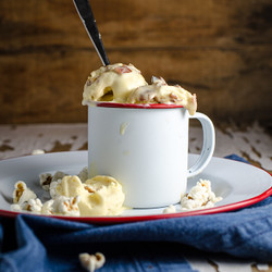 No-churn Buttered Popcorn And Candied Bacon Ice Cream | Chew Town Food Blog