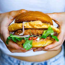 Thai Sausage Breakfast Sandwich