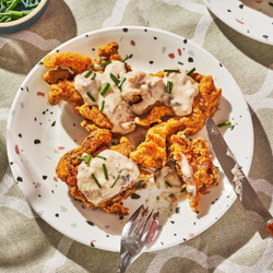 Chicken-fried Mushrooms &amp; Gravy