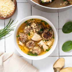 Traditional Italian Wedding Soup (Freezer safe)