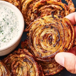 Oven-baked Onion Ring Chips