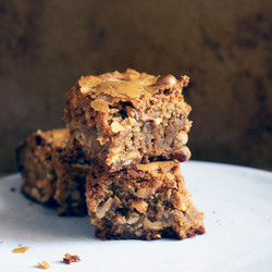 Toasted Cashew And Marzipan Blondies