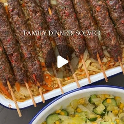 The Ultimate Happy Meal: Juicy Kebabs Over Couscous