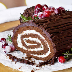 Yule Log Cake (bûche De Noël)