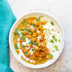 Chickpea Coconut Curry (instant Pot Or Saucepan)