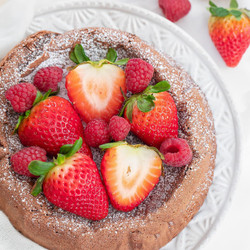2 Ingredient Flourless Chocolate Cake