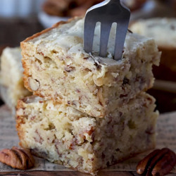 White Chocolate Pecan Brownies