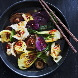Hot And Sour Dumpling Soup