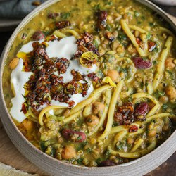Aush - Persian Bean &amp; Noodle Soup