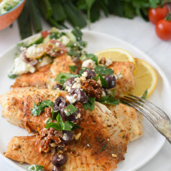 Greek Baked Tilapia
