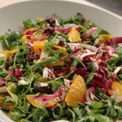 Tricolore Salad With Oranges