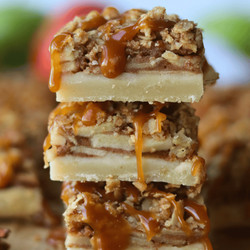 Sourdough Apple Pie Bars With Salted Caramel