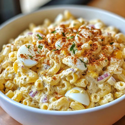 Deviled Egg Macaroni Salad