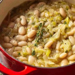 Flavorful Butter Beans With Leeks