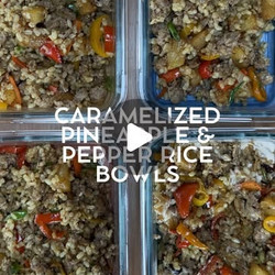 Caramelized Pineapple And Chorizo Rice Bowls