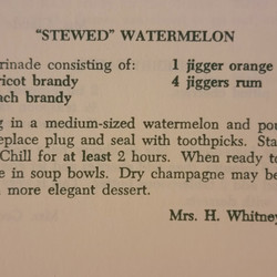 "Stewed" Watermelon