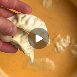 Creamy Coconut Noodle Dumpling Soup