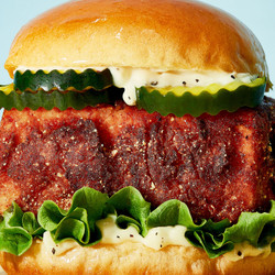 Spicy Fried “chicken” Sandwich