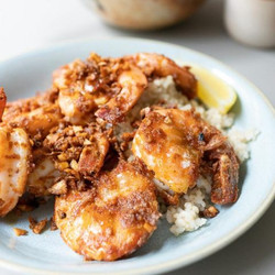 Hawaiian Garlic Shrimp