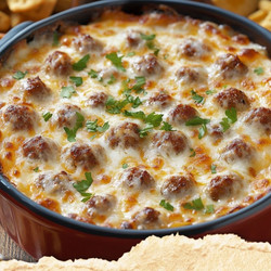 Hot Sausage Beer Cheese Dip