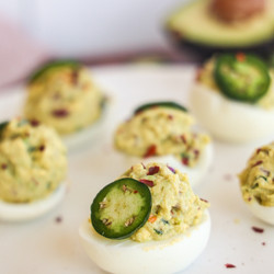 Avocado Deviled Eggs