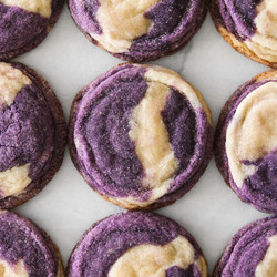 Marbled Ube Cookies