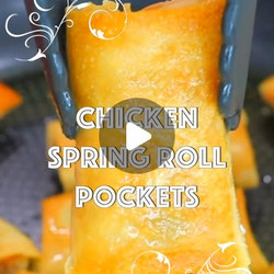 Crispy Chicken Spring Roll Pockets