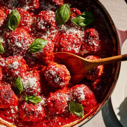 Pork-and-ricotta Meatballs In Tomato Sauce