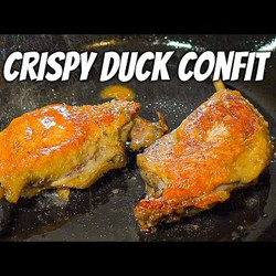Duck Confit With Rosemary Salt Cure And Roasted Potatoes
