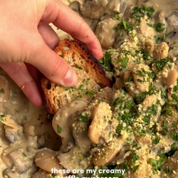 Truffle Mushroom Butter Beans