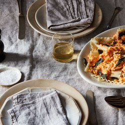 Sweet Potato, Goat Cheese, &amp; Sage Pasta Pile-up