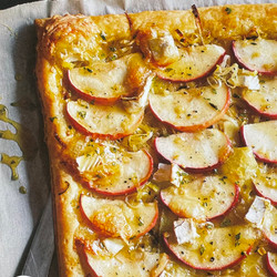 Leek, Apple and Brie Tart
