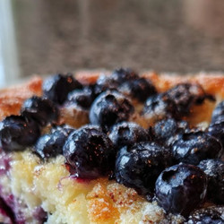 Flourless Cottage Cheese Blueberry Cake