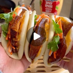 Lunar New Year Glazed Pork Belly Bao