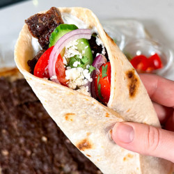 Sheet Pan Beef Kebabs With Tzatziki