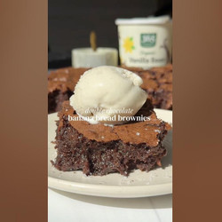 Double Chocolate Banana Bread Brownies