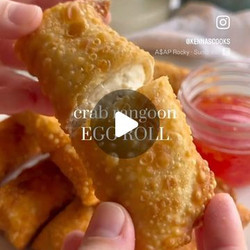 Crab Rangoon Egg Rolls